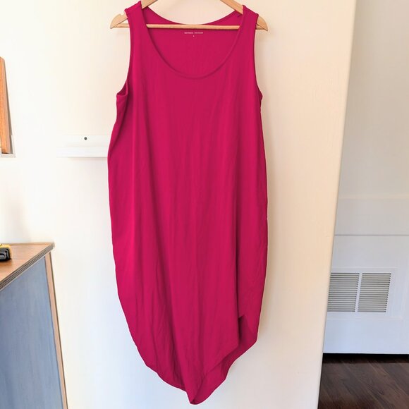 Universal Standard Geneva Dress Sleeveless S 14-16 Cerise Fuschia Hot Pink - Picture 2 of 5